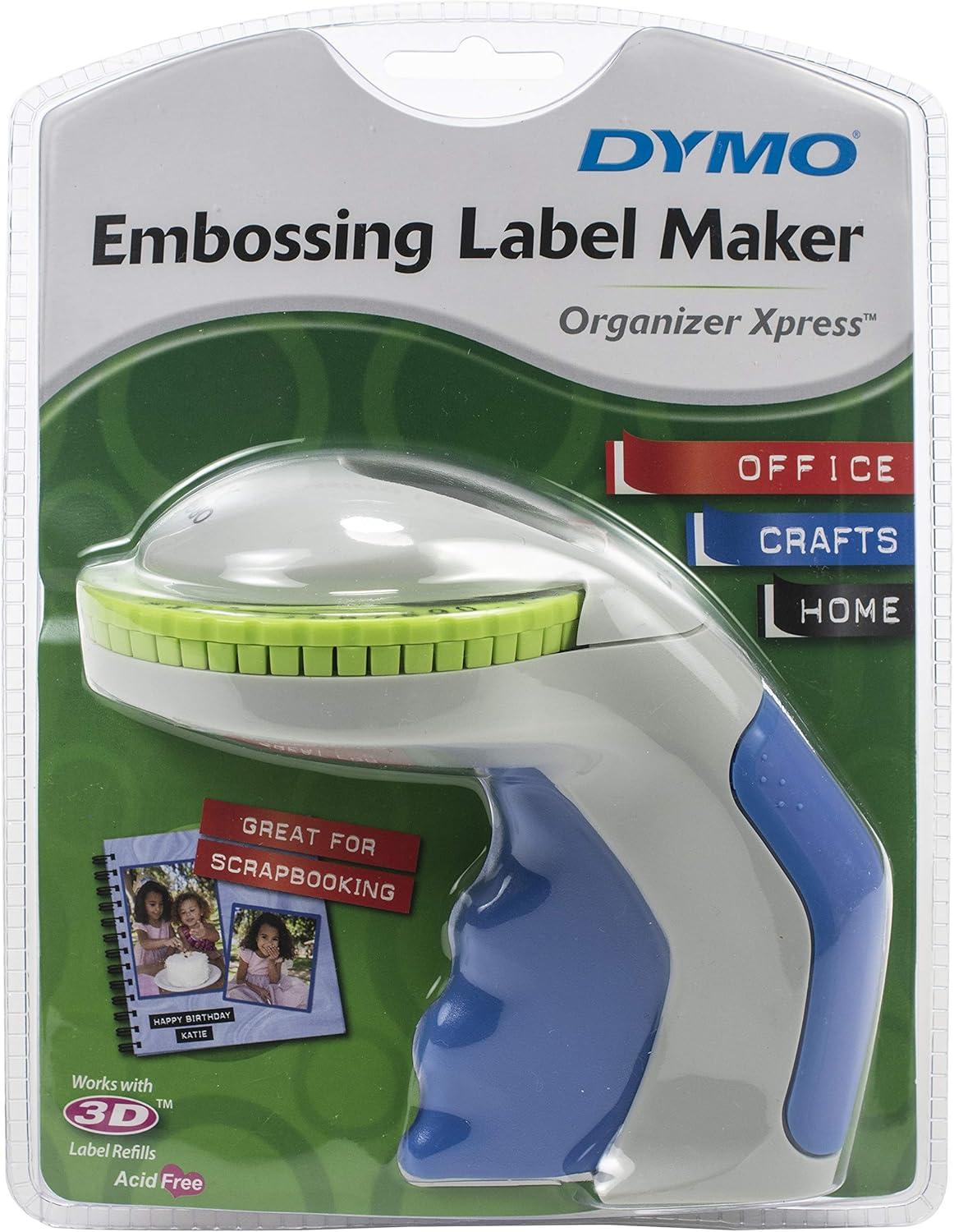 A photo of a dymo embossing label maker