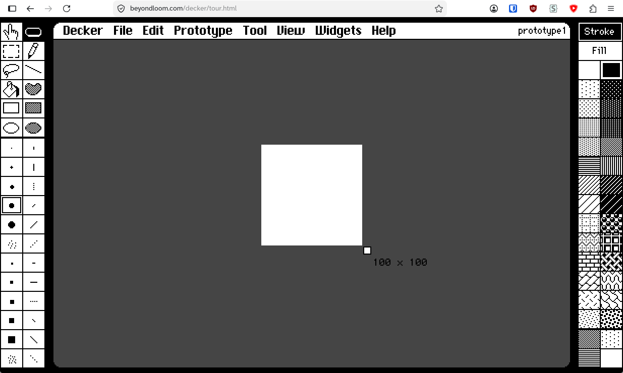 The prototype editor this looks much like the card view except it's in its own bubble.